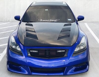 2008-2012 Infiniti G37 2DR AMS Carbon Fiber Hood by ViS Racing