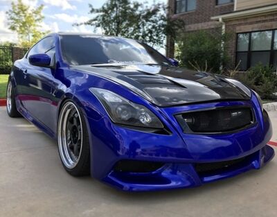 2008-2012 Infiniti G37 2DR AMS Carbon Fiber Hood by ViS Racing