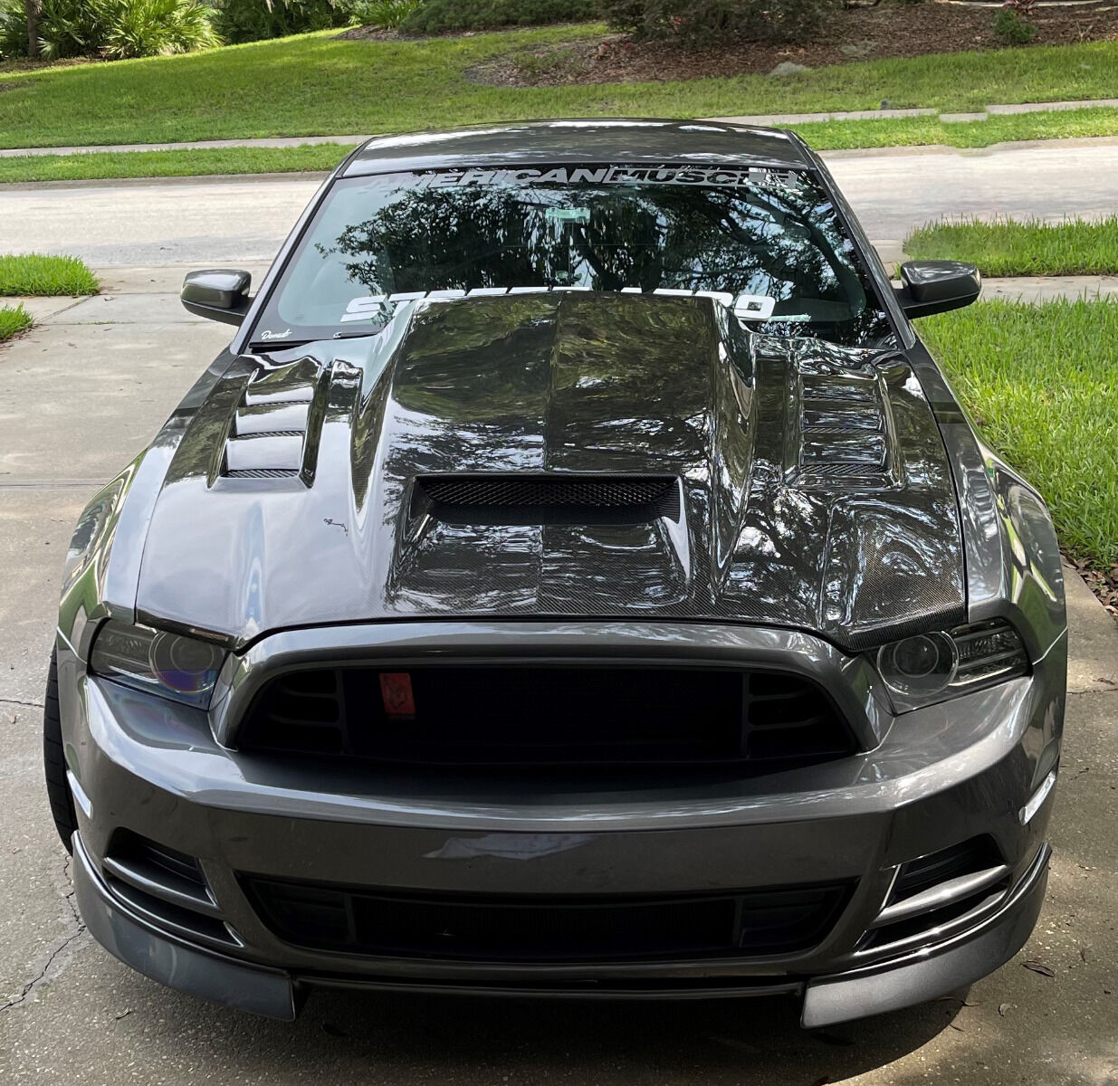 2013-2014 Ford Mustang 2DR Terminator Carbon Fiber Hood by ViS Racing