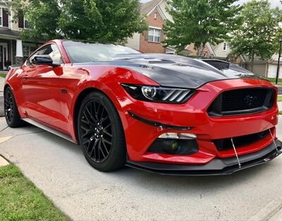 2015-2017 Ford Mustang ViS Terminator Carbon Fiber Hood
