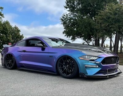 2018-2023 Ford Mustang Terminator Style Carbon Fiber Hood by ViS Racing