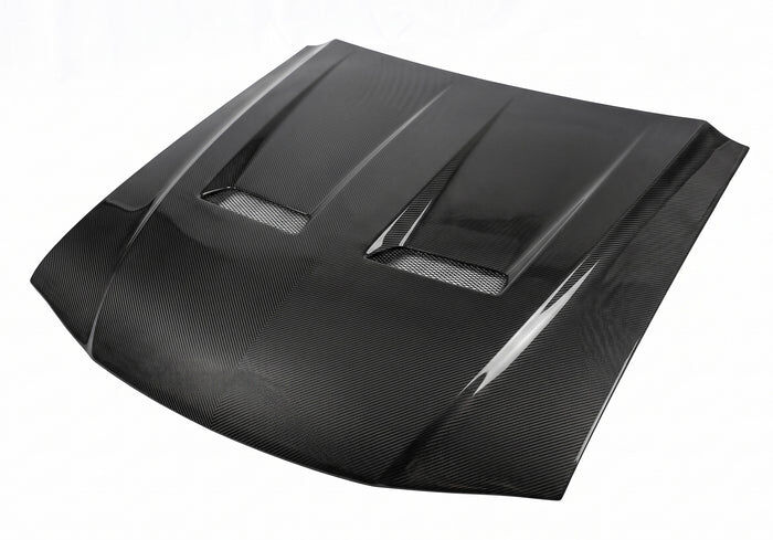 1994-1998 Ford Mustang Heat Extractor Carbon Fiber Hood by ViS Racing SVT-Style