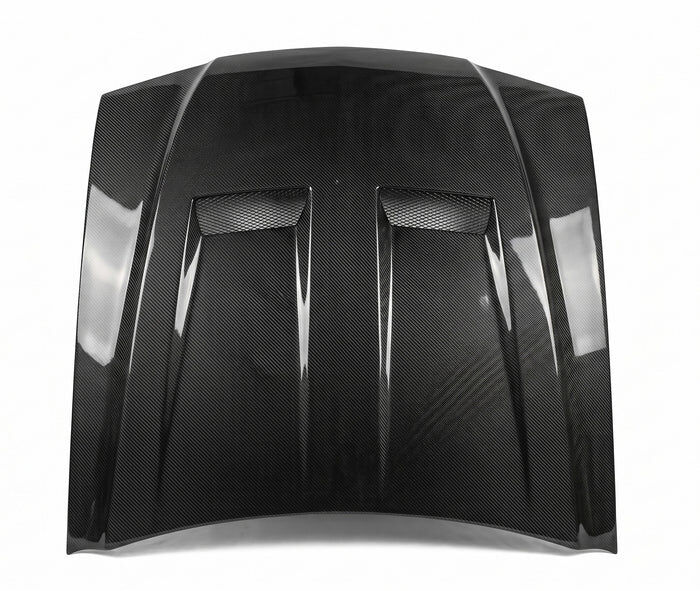 1994-1998 Ford Mustang Heat Extractor Carbon Fiber Hood by ViS Racing SVT-Style