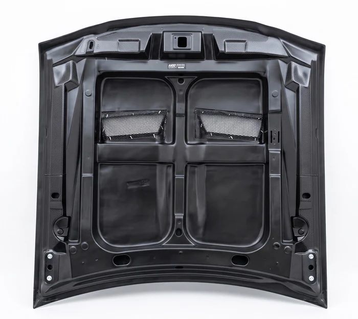 1994-1998 Ford Mustang Heat Extractor Carbon Fiber Hood by ViS Racing SVT-Style