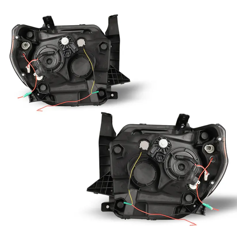 2014-2021 Toyota Tundra Renegade Style Chrome/Clear/ Projector LED HeadLights with Sequential Turn Signal
