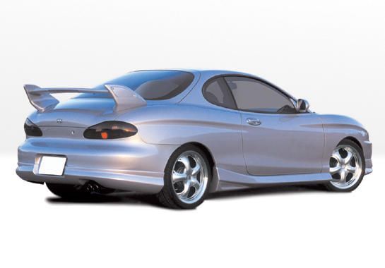 1997-1999 Hyundai Tiburon 3PC Shark Wing Trunk Spoiler w/ LED - WW-591437L