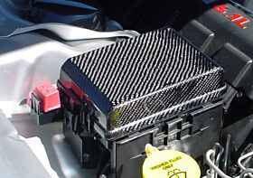 2008-2010 Dodge Challenger Carbon Fiber Fuse Box Cover - CBD-DGCHLCFFBCV