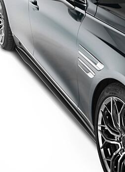 2021-2023 Genesis G80 Prestige/Advanced/Sport 2.5T/3.5T RG3 V2 Carbon Fiber Side Skirts by ADRO USA - A11A21-1402