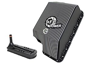 2003-2007 Ford F-550 Super Duty Turbo Diesel V8 6.0L Transmission Pan Machined Fins - 46-70122-1