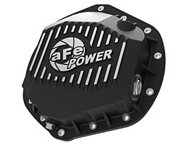 2014-2018 Ram Truck 3500 HEMI V8 5.7L/V8 6.4L Pro Series Rear Differential Cover Black w/ Machined Fins - 46-70392