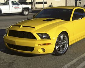 2005-2009 Ford Mustang GT500 Venom Fiberglass Dual Functional Ram Air Hood - TF1