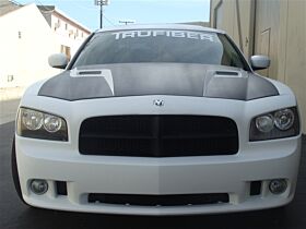 2006-2010 Dodge Charger RTC Fiberglass Ram Air Hood - TF20020-A58