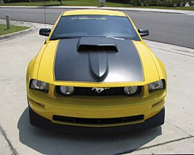2005-2009 Ford Mustang B-429 Fiberglass Ram Air Hood - TF10024-A40