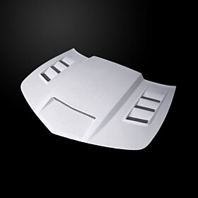 2014-2015 Chevrolet Camaro LS/LT V6 VIP-Style Dual-Functional Fiberglass Hood - CCM14AHVIPFHW6