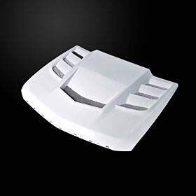 2008-2013 Cadillac CTS NON-V Sedan VIP-Style Heat-Extractor Functional Fiberglass Hood - CCTS08AHVIPFHW