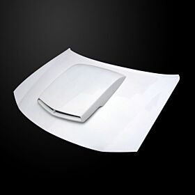 2006-2010 Dodge Charger Base/SXT/RT/SRT-8 Type-TA Ram-Air Functional Fiberglass Hood - DC06AHTAFHW