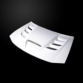 2006-2010 Dodge Charger Base/SXT/RT/SRT-8 VIP-Style Dual-Functional Fiberglass Hood - DC06AHVIPFHW
