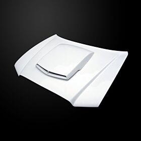 2011-2014 Dodge Charger Base/SXT/RT/SRT Type-TA Ram-Air Functional Fiberglass Hood - DC11AHTAFHW