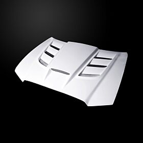 2011-2014 Dodge Charger Base/SXT/RT/SRT VIP-Style Dual-Functional Fiberglass Hood - DC11AHVIPFHW