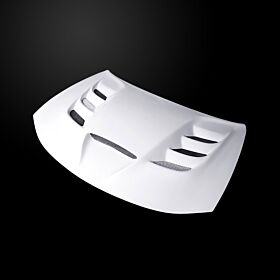 2015-2023 Dodge Charger VIP-Style Dual-Functional Fiberglass Hood - DC15AHVIPFHW