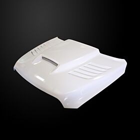 2010-2017 Dodge Ram 2500 SSK Dual-Functional Ram Air Hood Fiberglass - DR10AHSSK