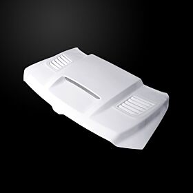 2019-2024 Ram 1500 SSK-Style Dual-Functional Fiberglass Hood - DR19AHSSKFHW