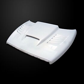 1994-2001 Dodge Ram 1500 SSK Dual-Functional Ram Air Hood Fiberglass - DR94AHSSK