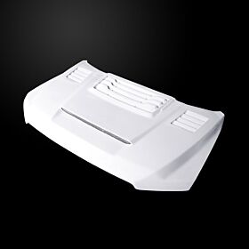 2015-2020 Ford F-150 RIP-Style Dual-Functional Fiberglass Hood - F1515AHRIPFHW