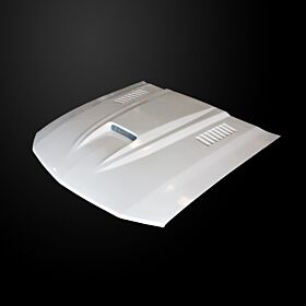 2005-2009 Ford Mustang SMS Dual-Functional Ram Air Hood Fiberglass - FM05AHSMSFH