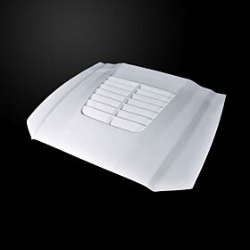 2013-2014 Ford Mustang GT5-Style Heat-Extractor Functional Fiberglass Hood - FM13AHGT5FHW