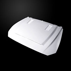 2018-2023 Ford Mustang Ecoboost/GT/V6 SSE-Style Dual-Functional Fiberglass Hood - FM18AHSSEFHW