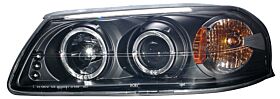 2000-2005 Chevy Impala Halo Projector Headlights - Black - 02-AZ-CI00-PBC-R-A