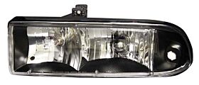 1998-2004 Chevy S-10 & Blazer Euro Crystal Headlights - Black - 02-AZ-CS98-B