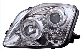 1997-2001 Honda Prelude Halo Projector Headlights w/ LED - Chrome - 02-AZ-HP97-PCC-RN