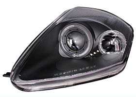 2000-2005 Mitsubishi Eclipse Halo Projector Headlights Black Clear - 02-AZ-ME00-PBC-G2-2R