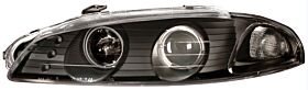 1997-1999 Mitsubishi Eclipse Gen 2 Halo Projector Headlights - Black - 02-AZ-ME97-PBC-G2-1R