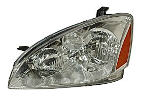 2002-2004 Nissan Altima Euro Crystal Headlights - Chrome - 02-AZ-NA02-C-A