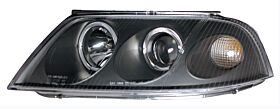 2001-2005 VW Passat Halo Projector Headlights Black Clear - 02-AZ-VP01-PBC-RIM-G2
