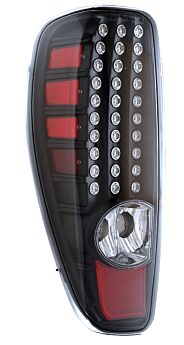 2004-2009 Chevy Colorado 2dr 4dr Euro LED Taillights - Black - 03-CCL04TLEDJM