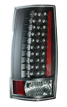 2007-2010 GMC Yukon & XL G4 Euro LED Taillights - Black - 03-CD07TLEDG4JM