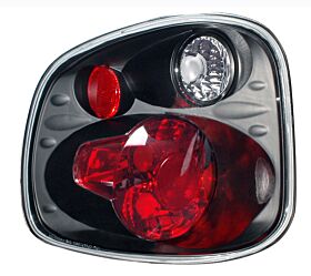 1997-2003 Ford F-150 Flareside Gen 2 Euro Tail Lights - JDM Black - 03-FFS9701TLAG2JM