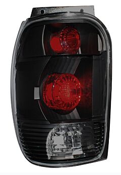 1998-2000 Ford Explorer 2dr 4dr Euro Tail Lights - Dark Smoke - 03-FX9800TLADS