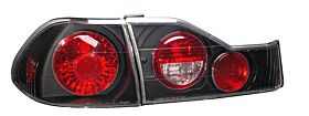 1998-2000 Honda Accord 4dr Gen 2 Euro Tail Lights - Black - 03-HA9800TLA4DG2JM