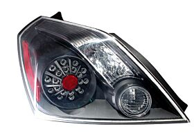 2008-2010 Nissan Altima 2dr LED Tail Lights - Black - 03-NA08TLED2DJM