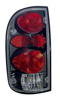 1995-2000 Toyota Tacoma Gen 2 Euro Tail Lights - Dark Smoke - 03-TT9500TLAG2DS