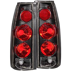 1988-2000 GMC Escalade Anzo Tail Lights Black 3D Style  - 211019