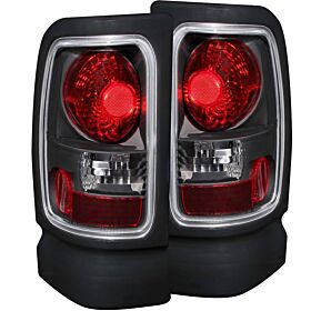 1994-2001 Dodge Ram 1500/2500/3500 Non-Sport Anzo Tail Lights Black - 211048