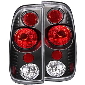 1999-2007 Ford F-150/F-250/F-350 Super Duty Fleetside Anzo Tail Lights Black G2 - 211065