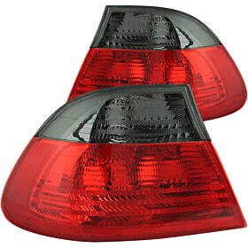 2001-2006 BMW 3-Series/M3 2DR Anzo Tail Lights Red/Smoke - Outer - 221202