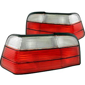 1992-1998 BMW 3-Series E36 2DR Anzo Tail Lights Red/Clear - 221215